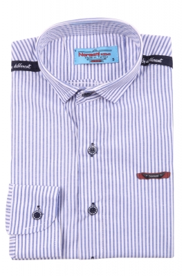 Детская рубашка в полоску, длинный рукав (Арт. TB 3576)