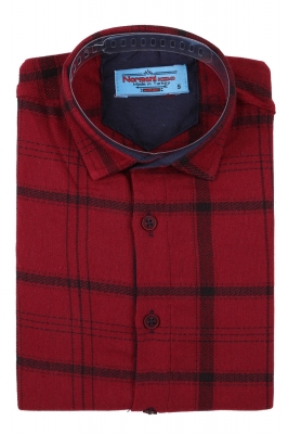 Детская рубашка в клетку, длинный рукав (Арт. TB 4199)